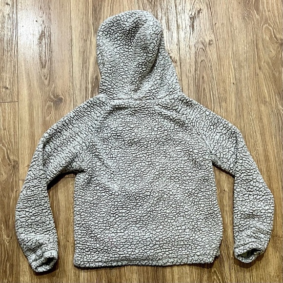 Thread & Supply Sherpa Hoodie Pullover Small Gray - Picture 4 of 4